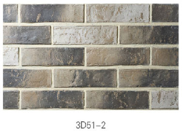 absorption de basse mer mince de brique de placage de l'argile 3D51-2 pour le placage intérieur de brique de /Outdoor