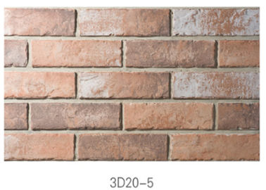 brique mince antique de l'argile 3D20-5 pour l'installation extérieure de mur facilement
