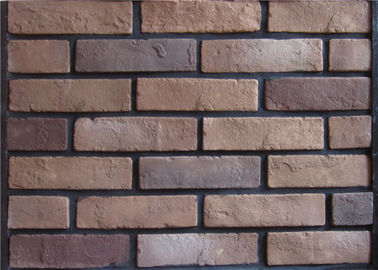 Brique extérieure de Faux de ciment de la couleur 3D de Multipul avec la décoration de mur