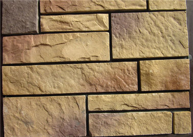 Pierre artificielle de mur de Faux coloré léger de texture avec la saveur originale riche