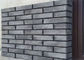 brique mince de placage d'argile gris de la résistance 3D408 acide pour le mur décoratif