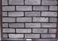 Brique extérieure de Faux artificiel gris pour la résistance de gel de décoration de mur
