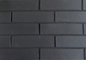 Placage décoratif noir de brique de cru, panneaux extérieurs lisses de brique