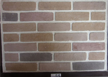 Placage large de pierre de Faux, matériel extérieur de ciment de panneaux de mur de briques de Faux