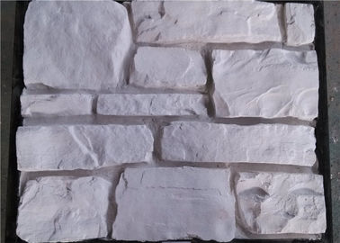 Pierre artificielle blanche pure de mur pour la décoration de mur adaptée aux besoins du client