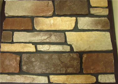 pierre artificielle de culture de Multiple-couleur pour la décoration de mur intérieur et extérieur de villa
