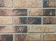 210 * 55 * 12mm Clay Thin Veneer Brick / Thin Brick Veneer Interior Walls