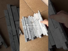 Installation rapide de vieilles briques qui glissent largement pour le mur