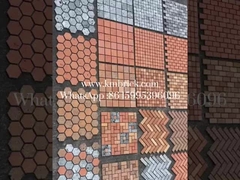 Briques d'argile rouges récupérées échantillon gratuit pour le mur de fond 240 * 50 * 20 mm